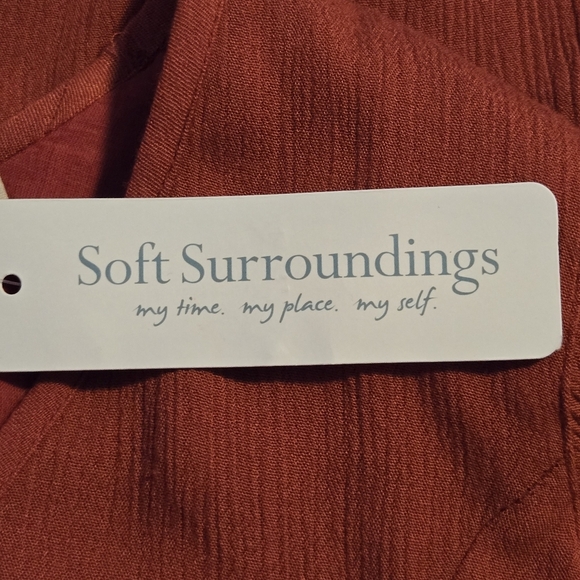 Soft Surroundings Womens Cardinal Cut Out Sleeves Hera Dress Size 18 - Picture 9 of 11